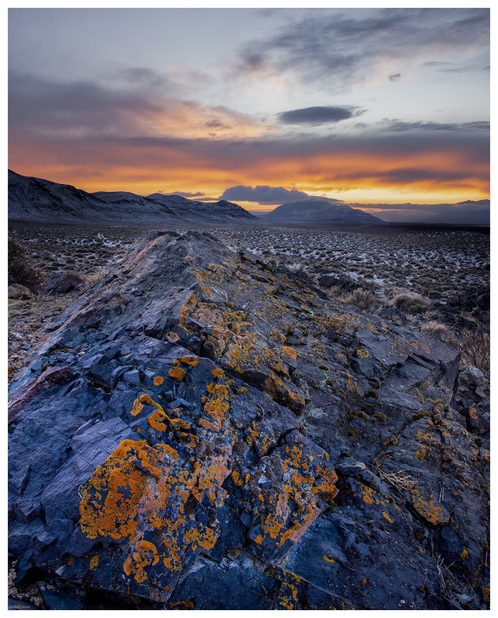 Landscape Photography: Late Snow and Last Light on the Black Rock Playa, Nevada